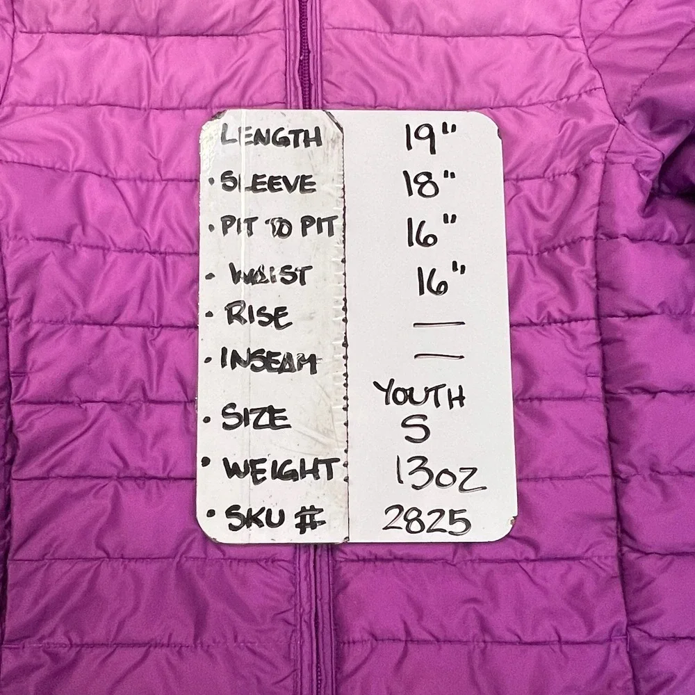 Gap Kids Girls Small Pink Purple Ombre Primaloft Puffer Jacket Hooded Coat